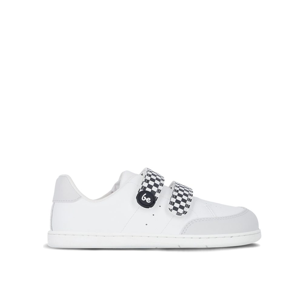 Dětské barefoot tenisky Be Lenka Energise Kids - White & Checkerboard - 30