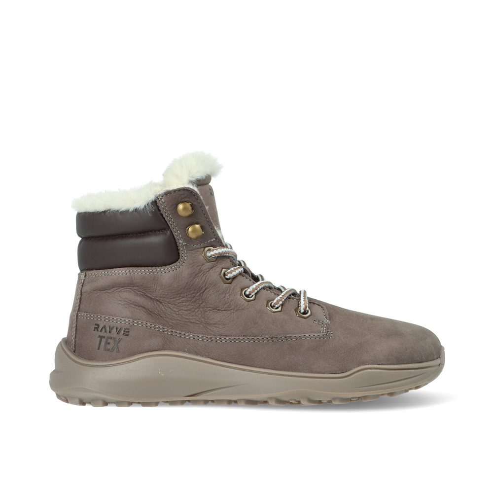 RAYVE UTAH 3.0 Grey | Barefoot zimní zateplené boty - 36
