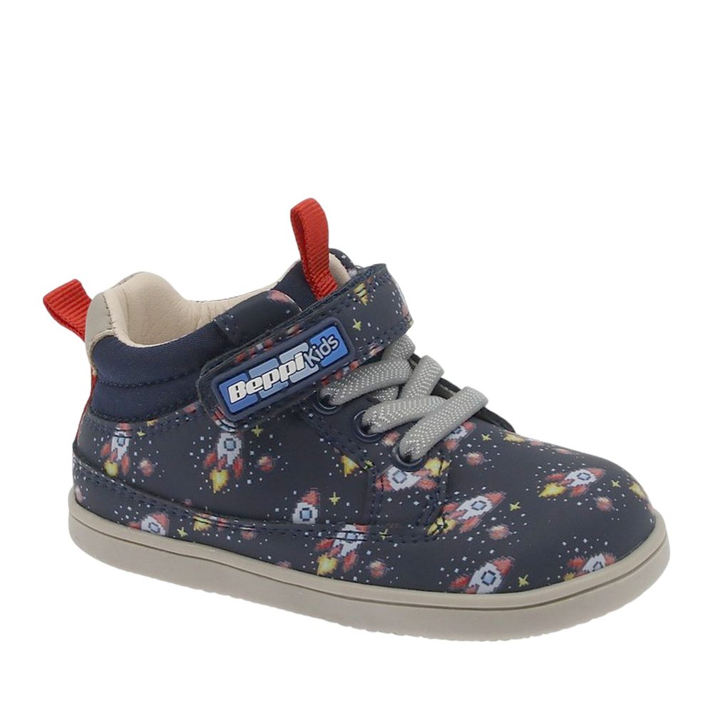 Dětské Barefoot Celoroční Boty BEPPI CASUAL BOOT BABY modré rakety - 26