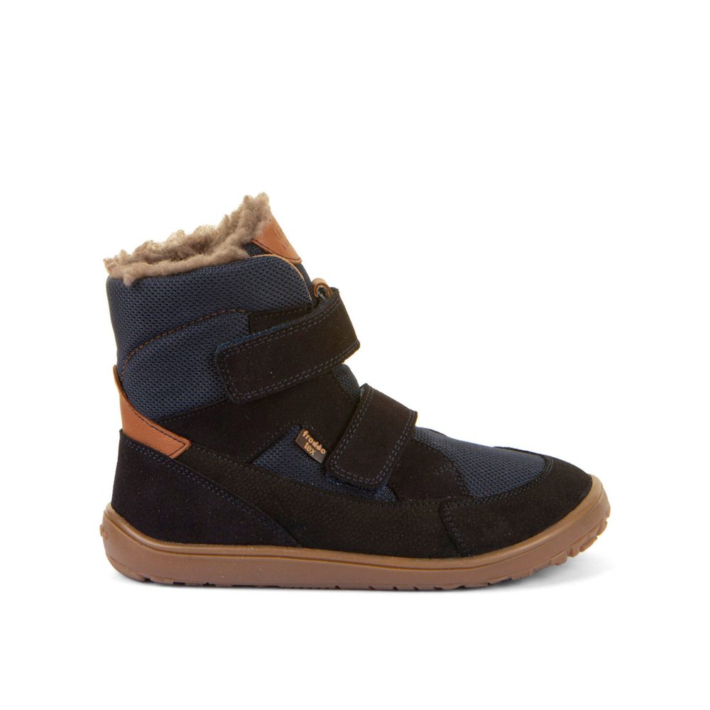 Dětské Barefoot Zimní boty FRODDO UP TEX WINTER tmavě modré - 24