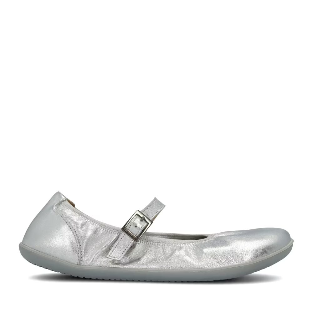 Levně Dámské Barefoot Baleríny GROUNDIES Amber 2.0 stříbrné