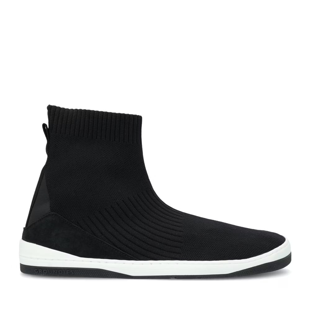 Dámské Barefoot Kotníkové Slip-On Boty GROUNDIES® Kobe Černé - 41