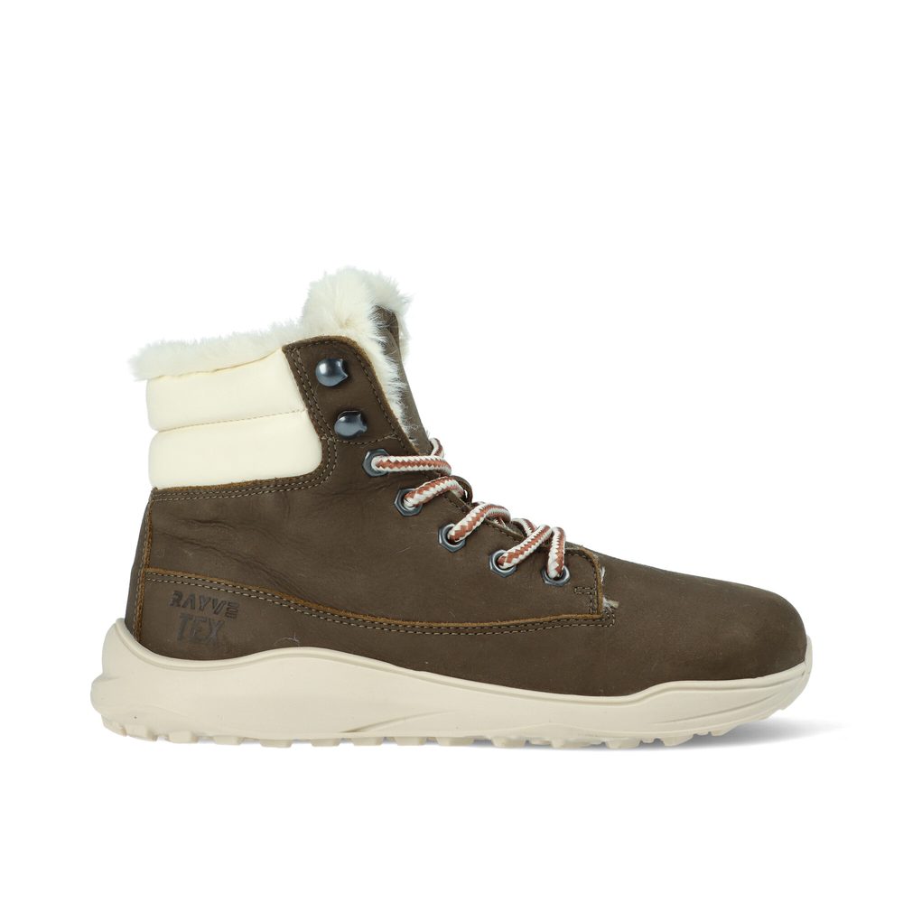 RAYVE UTAH 3.0 Khaki | Barefoot zimní zateplené boty - 37