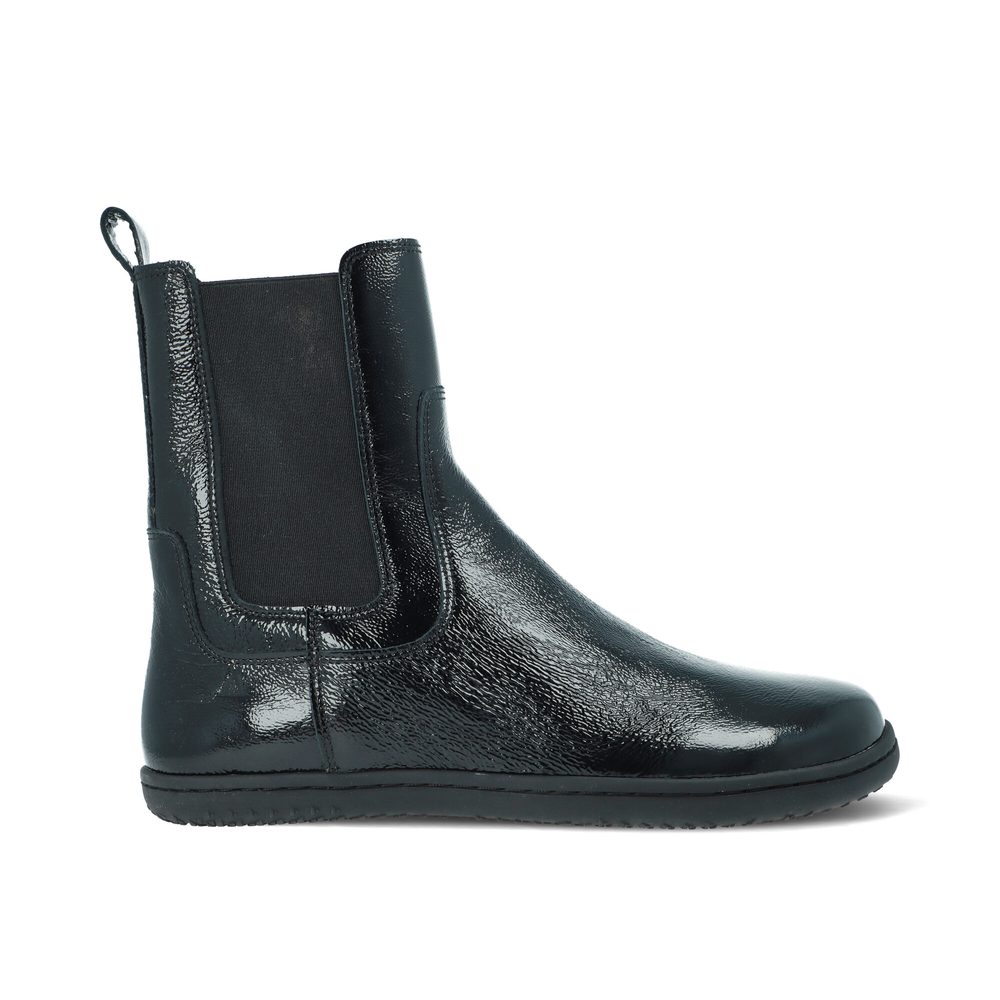 ANGLES ORION Black Varnish | Dámské barefoot zimní zateplené chelsea - 41