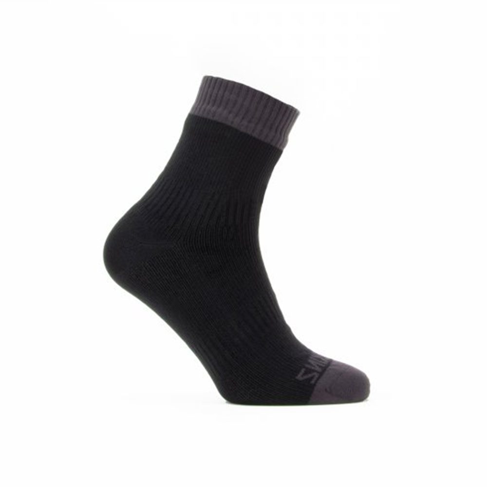 100% voděodolné ponožky SEALSKINZ WRETHAM ANKLE SOCKS Black - 47–49 (XL)