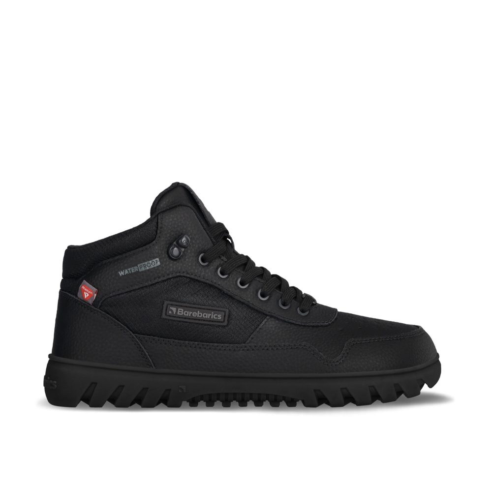 Pánské Barefoot Kotníkové boty BAREBARICS URBAN EDGE celé černé - 38