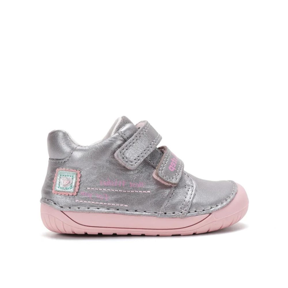 Dětské barefoot tenisky D.D.STEP S070-62332 Stříbrné - 22