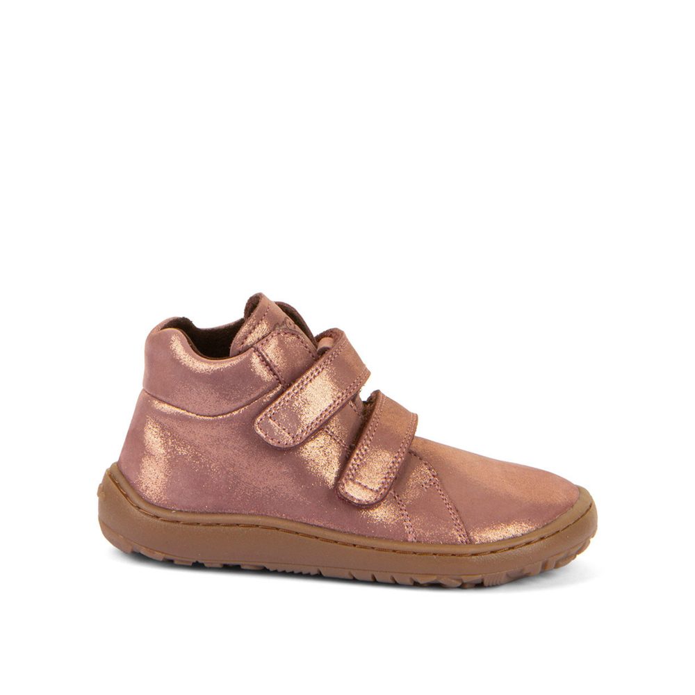 Dětské celoroční barefoot boty FRODDO AUTUMN růžové/zlaté - 24