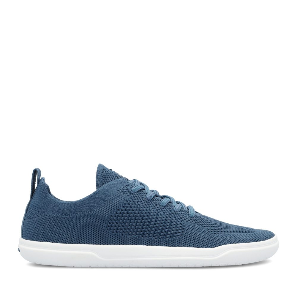 Barefoot Tenisky GROUNDIES Active Knit modro bílé - 47