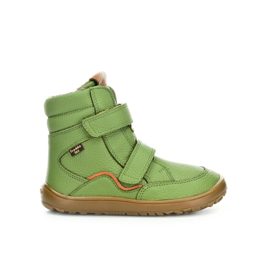 Dětské barefoot zimní boty FRODDO WINTER TEX zelené - 25