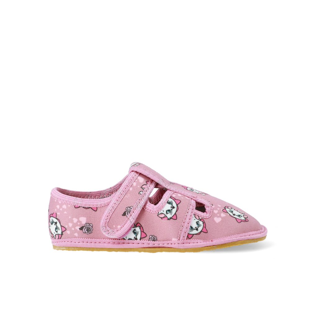 Dětské Barefoot Přezůvky RAYVE SLIPPERS růžové cat - 27