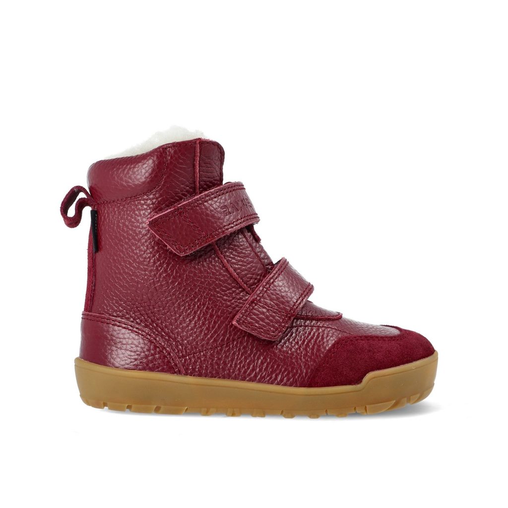 Rayve Lahti Kids' Barefoot Winter Boots Burgundy, barefoot shoe