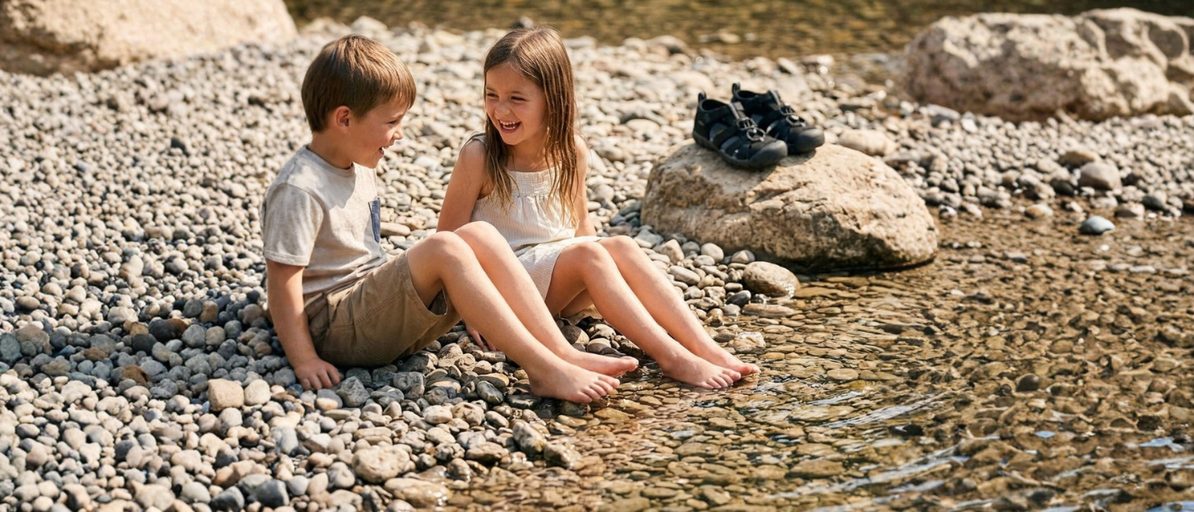 Barfuß im Sommer: Wann es Kindern guttut – und wann Barfußschuhe besser sind