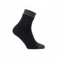 100% voděodolné ponožky SEALSKINZ WRETHAM ANKLE SOCKS Black - 43–46 (L)