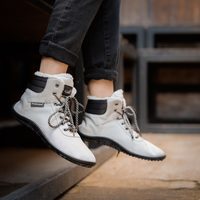 Barefoot Kotníčkové boty LEGUANO KOSMO šedé - 36