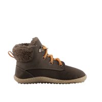 Levně Dětské Barefoot Zateplené boty LEGUANITO NICEBARE hnědé