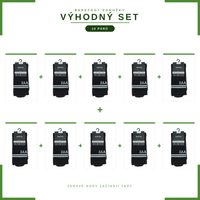RAYVE BAREFOOT BAVLNĚNÉ PONOŽKY Černé VÝHODNÝ SET 10 KUSŮ