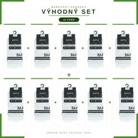 RAYVE BAREFOOT BAVLNĚNÉ PONOŽKY Bílé VÝHODNÝ SET 10 KUSŮ
