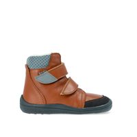 Levně Dětské Barefoot zimní boty vyšší Beda BF 0004/W/SO/MK Bruno hnědé