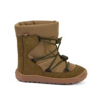 Dětské Barefoot Zimní boty FRODDO ZIMNÍ TEX TRACK WOOL olivové - 35