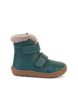 FRODDO KOTNÍKOVÉ ZIMNÍ FURRY BOOT Petroleum | Dětské zimní zateplené barefoot boty