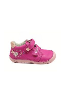 Otroške barefoot superge D.D.STEP S070-61646B Hot Pink rožnate s ptiči