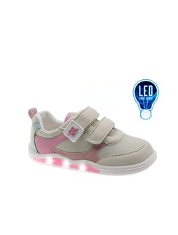 BEPPI SAPATO INFANTI Béžové | Dětské barefoot svítící tenisky