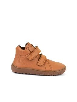 Dětské celoroční barefoot boty FRODDO KOTNÍKOVÉ koňakové