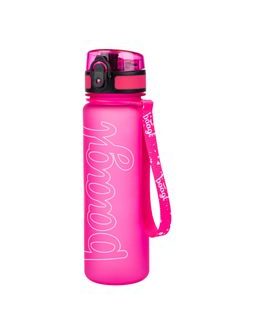 BAAGL Tritanová láhev na pití Logo - růžová, 500 ml