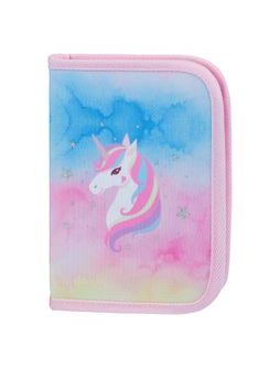 BAAGL Školní penál jednopatrový Rainbow Unicorn