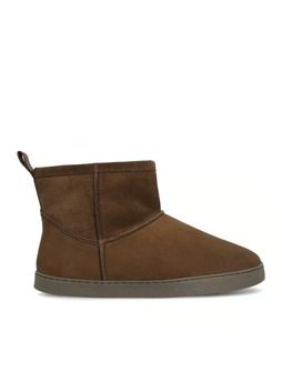 Dámské Barefoot Zateplené Boty GROUNDIES® COZY BOOT LOW Čokoládové