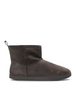 Dámské Barefoot Zateplené Boty GROUNDIES® COZY BOOT LOW Hnědé