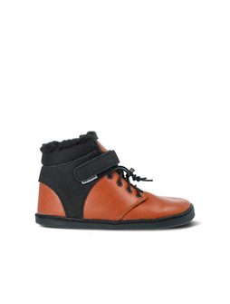 PEGRES ZIMNÍ BF40 0.1 Hnědá | Zateplené barefoot boty