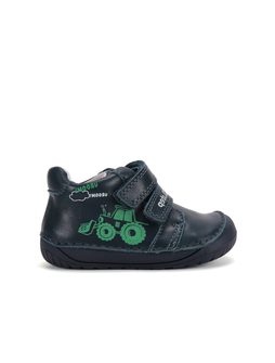 Children's barefoot all-season shoes D.D.STEP S070-62964A dark blue tractor