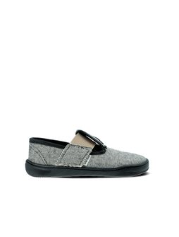 PEGRES PAPUČKY SBF 10F Textilní Černá | Dětské barefoot přezůvky