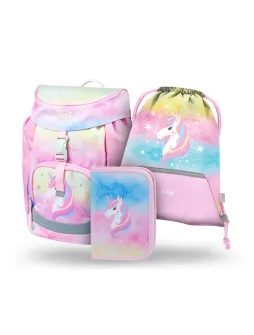 ŠKOLNÍ SET BAAGL Airy Rainbow Unicorn