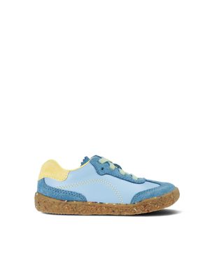 Dětské Barefoot Tenisky GROUNDIES® Panama Kids Modro Citronové