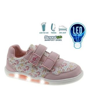 Children's Barefoot Light-Up Trainers BEPPI SAPATO INFANTI Pink Rainbow