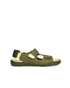Dětské Barefoot Sandály GROUNDIES® Twig Khaki Žluté
