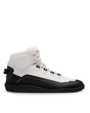 GROUNDIES® All Terrain High Off-white / Black | Dámské barefoot pohorky