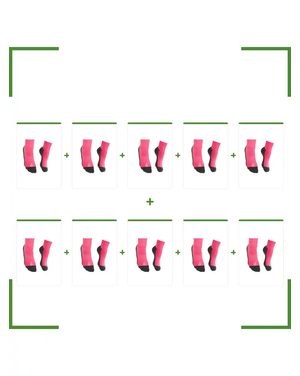 GYEREK BAREFOOT BAMBUSZ ZOKNI Rózsaszín ELŐNYÖS CSOMAG 10 PÁR