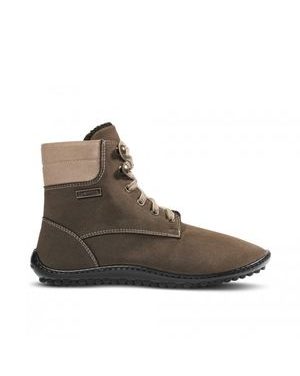 LEGUANO ICEBARE Brown | Kotníčkové zateplené barefoot boty 1