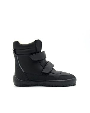 BEDA ZIMNÍ BFN 170070/W/MK/SO PLAYFUL JUST Black | Dětské zimní zateplené barefoot boty