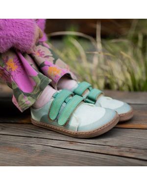 PEGRES TENISKY BF57U Mint | Dětské barefoot tenisky