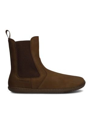 Dámské Barefoot+ Zateplené Chelsea GROUNDIES CAMDEN Čokoládové