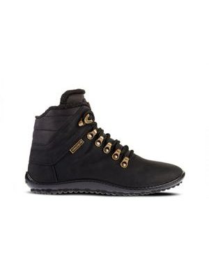 LEGUANO HUSKY Black | Kotníčkové zateplené barefoot boty