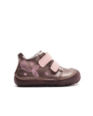 Dětské barefoot celoroční boty D.D.STEP S073-62321 svítící mořská panna