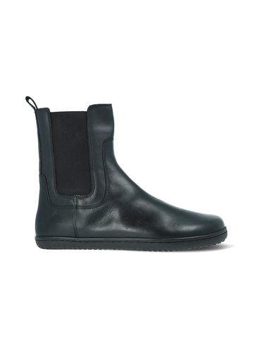 ANGLES Orion Women's Barefoot Chelsea Boots Black Smooth