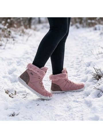 Barefoot členkové topánky LEGUANO CHESTER WINTER hnedé