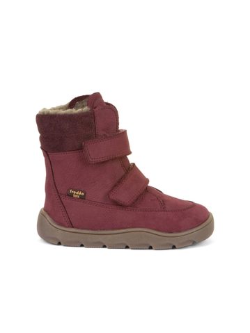 FRODDO ZERU TEX WINTER Bordeaux | Dětské zimní zateplené barefoot boty